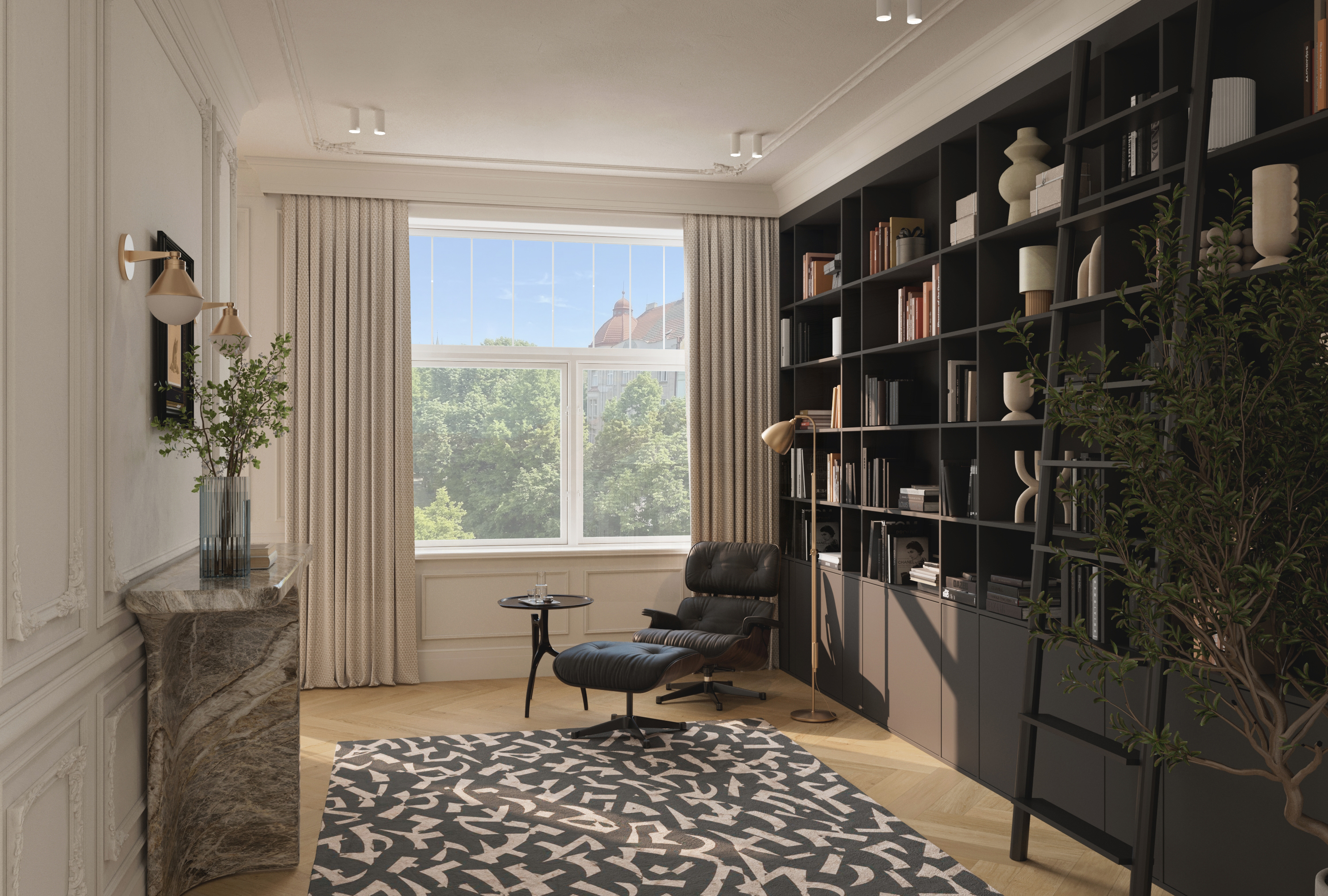 Masaryk Apartment – vizualizace interiéru